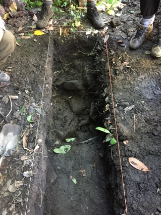 Stone feature in Trench 10